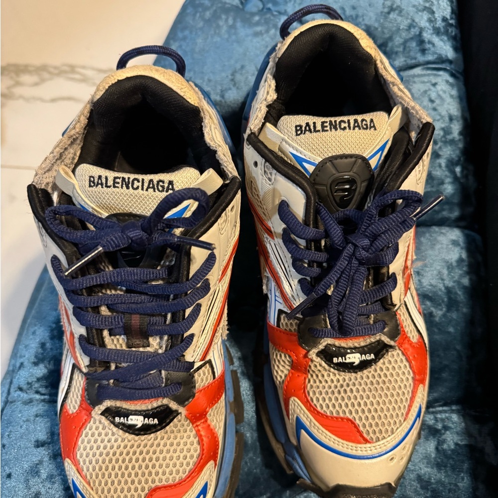 Balenciaga MEN Sneakers in Blue, White, and Orange - Picture 2 of 3
